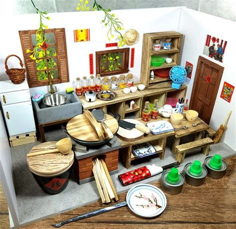 Real Miniature Cooking Kitchen Set Real Mini Kitchen Cooking Etsy Uk