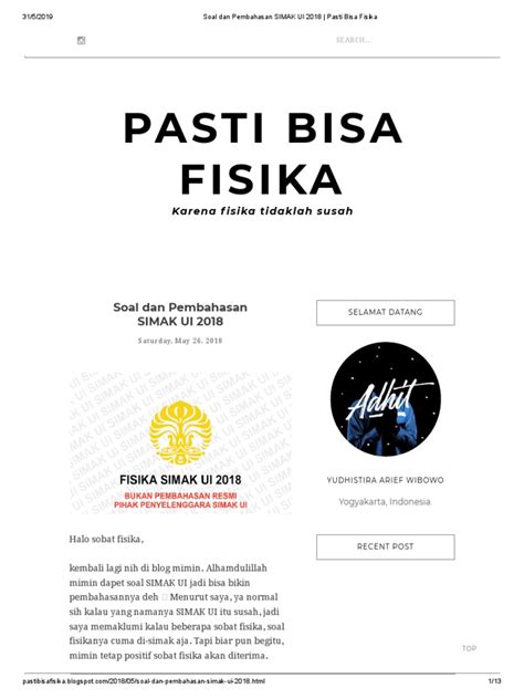 Try out simak ui edisi 2. SimaK ui 2018