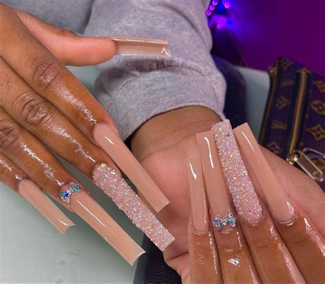 Pin By Theepind♡ll On Girly In 2021 Long Square Acrylic Nails