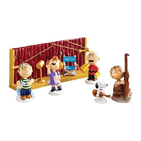 Department 56 Peanuts Christmas Getting Ready For Xmas Ornaments Set