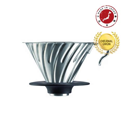 The metal filters allow the coffee oil to slowly pour through along with a rich flavour. Hario V60 02 Dripper Metal | YG 724