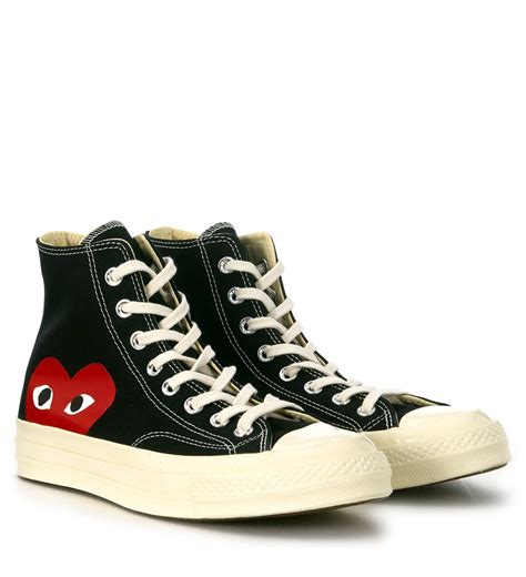 Free shipping by amazon +16. Comme des Garçons hohe Sneakers Play x Converse in Canvas ...