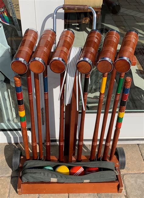 Croquet Anyone Guide Your Ball Through The Wickets To The Stake And