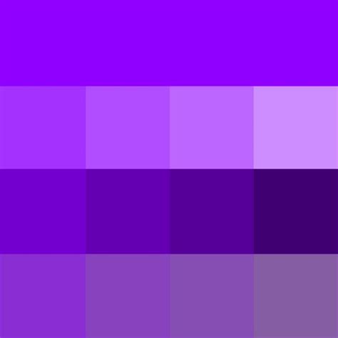 Violet Web Hue Tints Shades And Tones Hue Pure Color With Tints