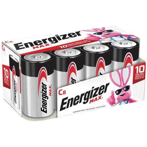 Energizer Max C Batteries Alkaline C Cell Batteries 8 Pack Walmart