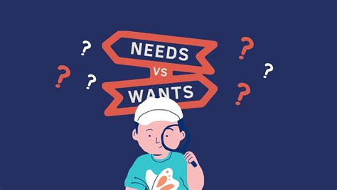 Needs Vs Wants How To Distinguish Them Needs Vs Wants Wanted