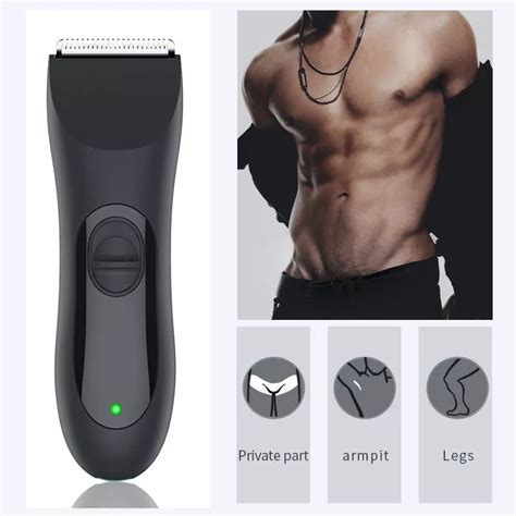 hairscape waterproof body hair trimmer groin pubic hair trimmer electric hair clipper for man
