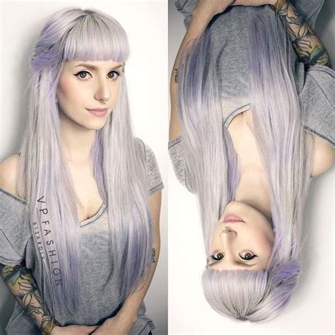 Hair Extensions Color Inspo On Instagram “so In Love With The Silver Lavender Ombre Style Of