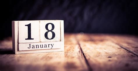 January 18th 18 January Eighteenth Of January Calendar Month Date