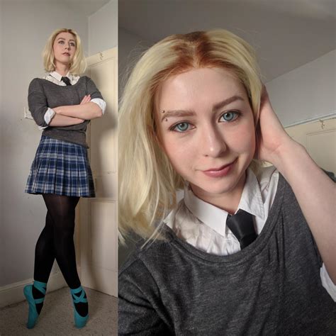 Self My First Makeup Test Of Casual Gwen Stacy From Into The Spider