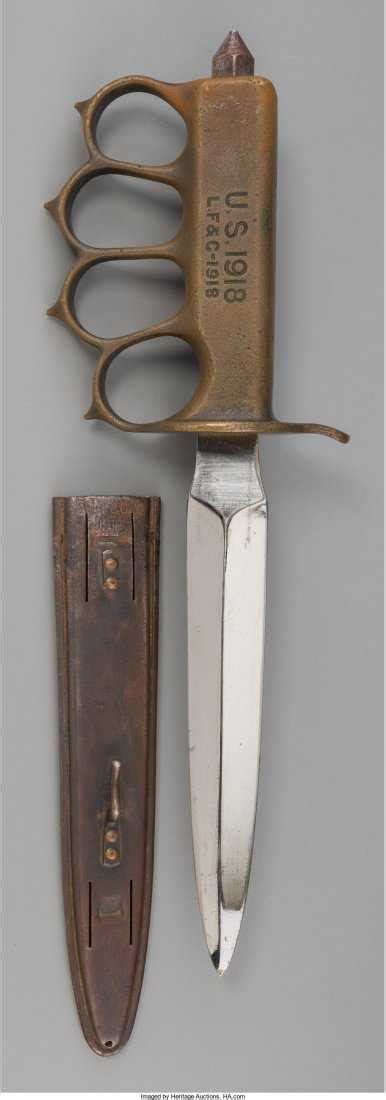 An American M 1918 Mk1 Style Trench Knife 20th Century
