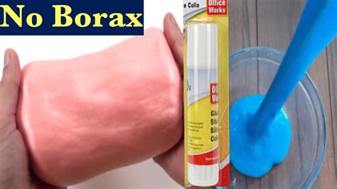 Diy Glue Stick Slime Without Borax Baking Soda Or Liquid Starch Easy