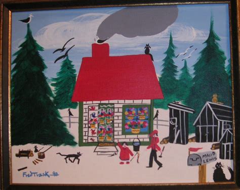 Maud Lewis House And A Painting By Folk Artist Fred Trask Check Out The