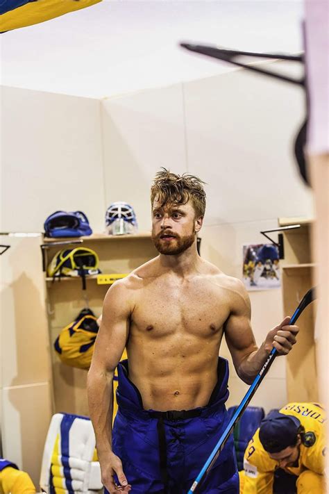 Larsson | Edmonton oilers, Hot hockey players, Hockey