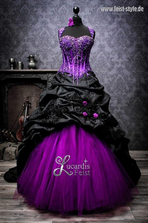 Pin By Lisa On Wedding Dresses Purple Wedding Dress Gothic Wedding