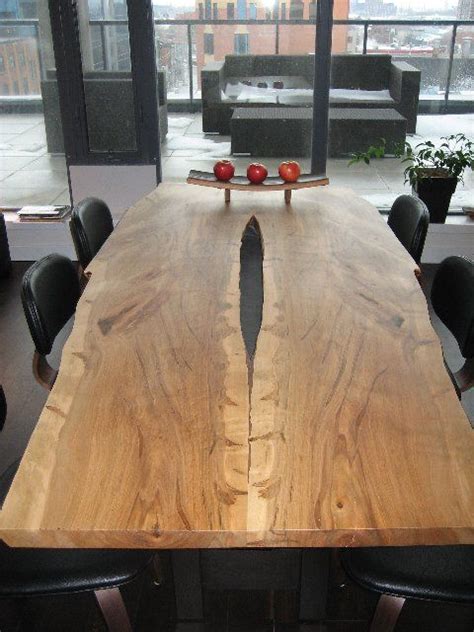 Check Out This Awesome Maple Crevice Table Created By Urban Tree