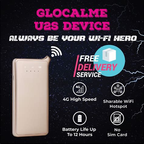 Connect all smartphone, tablet and laptop and save up to 95% on data roaming! GlocalMe Mobile WiFi Hotspots SWITCH Malaysia Broadband 4G ...