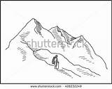 Climber Mountaineer Designlooter Climbs Mountaineers sketch template