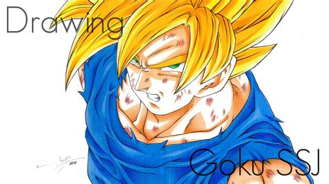 Drawing Goku Super Saiyan Ssj Dragon Ball Z Youtube