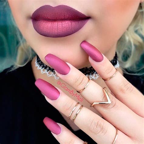 30 Matching Lipstick And Nail Polish Ideas Trendy Nail Design Cute