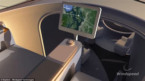 Planes Designed With A Glass Skydeck Seating Area On Top Of Aircraft