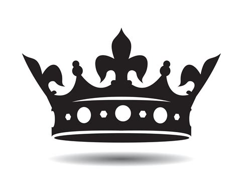 Shape Of Black Vector King Crown And Icon Vector Illustration 6761834