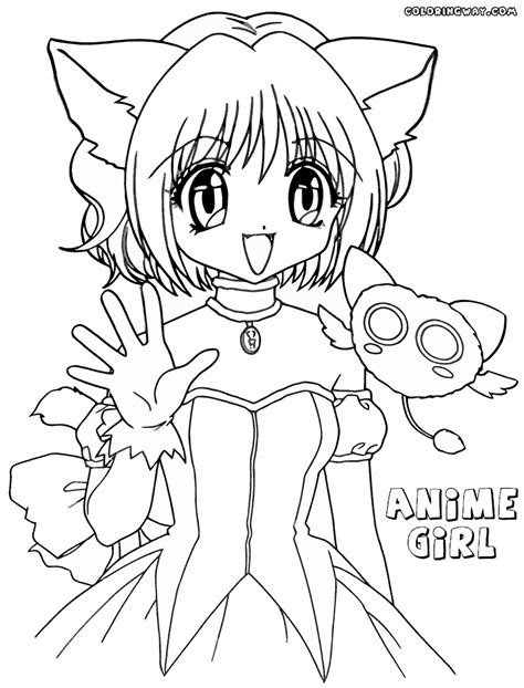 Anime Girl Coloring Pages Coloring Pages To Download And Print