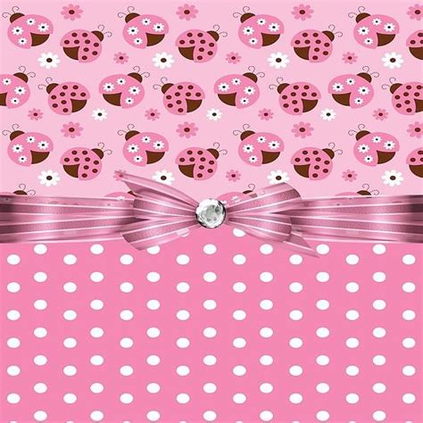 Pretty Pink Ladybugs By Debra Miller In 2021 Pink Ladybug Bow Wallpaper Ladybug