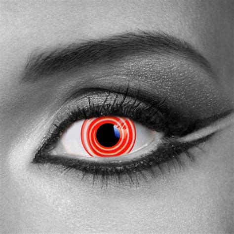 Sharingan Rinnegan Red And White Halloween Contact Lenses Blacksclera