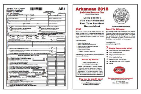 Arkansas Tax Forms 2019 Printable State Arkansas Ar1000f Form And