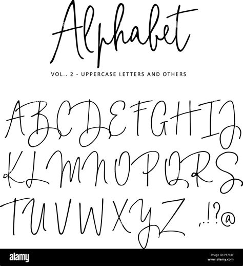 Lettering Uppercase Alphabet Lemonwho