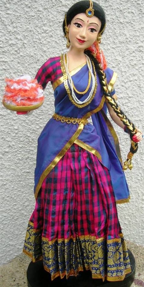 Handmade Designs Clay Dolls Art Dolls Quilling Dolls Indian Costumes Wedding Doll Indian