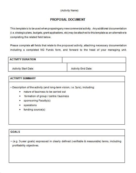 Free Printable Business Proposal Template