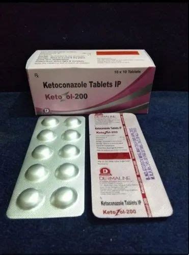 Ketoconazole 200mg Tablet Packaging Type 1010 Tablets Packaging