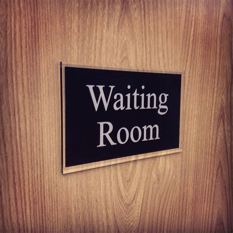 Guide Your Visitors To The Waiting Room Great Value Acrylic Door Signs De Signage