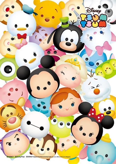 Disney Tsum Tsum Seni Latar Belakang Kartun