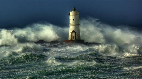 Amazing Lighthouse In Ocean Waves 329589 1920×1080 Wall Of