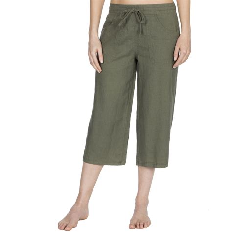 Womens Ladies Linen 34 Trousers Pants Summer Casual Holiday Beach