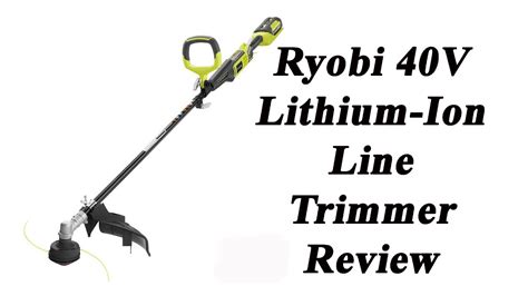 The ryobi 40v string trimmer comes with the 'reel easy' trimmer head for easy loading. Ryobi 40V Lithium-Ion Line Trimmer - YouTube