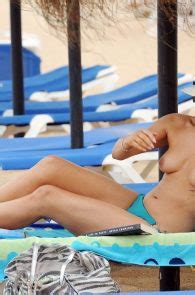 Roxanne Pallett Topless Sunbathing In Cyprus
