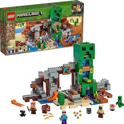 Lego Kit De Construcción Minecraft The Creeper Mine 21155 834 Piezas