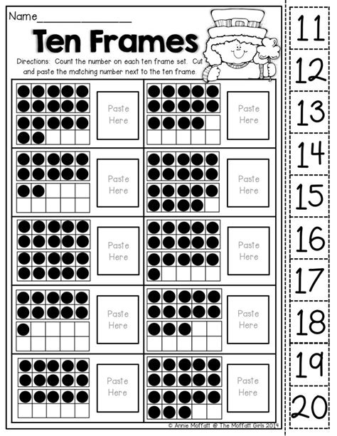 Cut And Paste Math Ordering Numbers Worksheets
