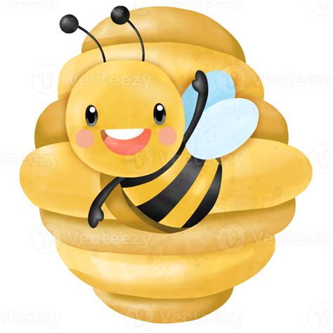 Honey Bee Watercolor Clipart 9347346 Png
