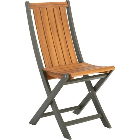 Chaise de jardin, chaise bois pliante ou métal : Chaise de jardin pliante en acacia vert cèdre - LAVANDOU ...