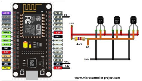 Multiple Ds18b20 Temperature Sensors Interfacing With Nodemcu Esp8266