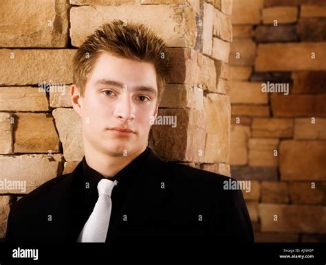 Head And Shoulders Portrait Of A Young Man Stock Photo Alamy