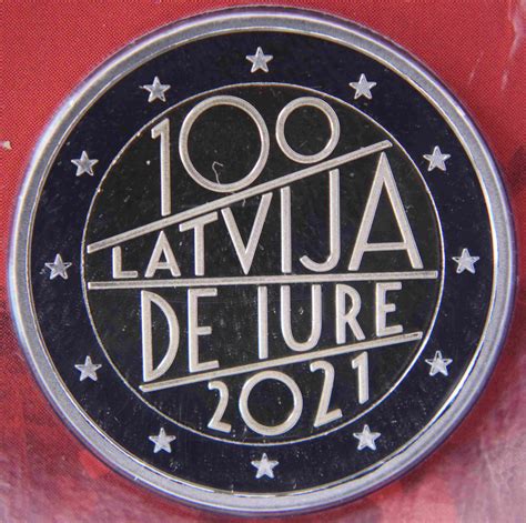 Latvia 2 Euro Coin 100th Anniversary Of The Recognition Of The