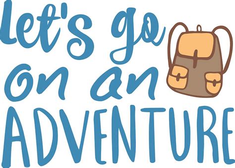 Lets Go On An Adventure Stickers By Takeahike Redbubble