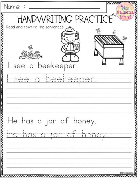 1st Grade Writing Worksheets Pdf