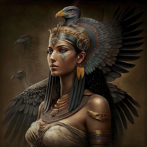 Premium Ai Image Ancient Egyptian Goddess Of Fertility And Motherhood